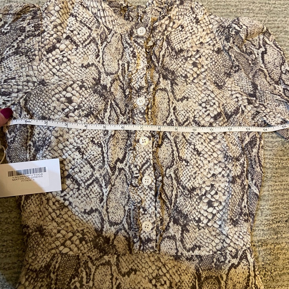 NWT Reformation Mathilda Python Mini Dress - Picture 11 of 16